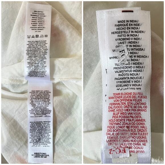 Nobody's Child Isla Fruit Print Midaxi Dress Puff Sleeve Novelty Colorful Size 6 - Picture 11 of 16